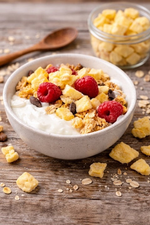 ANANAS LIOFILIZOWANY KAWAŁKI 20G BEZ CUKRU NATURALNY