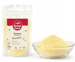 ANANAS LIOFILIZOWANY PROSZEK (PYŁEK) 20G BEZ CUKRU