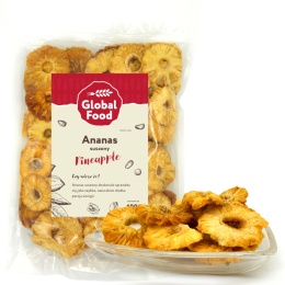 ANANAS SUSZONY PLASTRY BEZ CUKRU 1KG