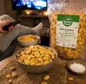 BÓB PRAŻONY SOLONY 1KG (1000G) CHRUPIĄCA PRZEKĄSKA CHIPSY Z BOBU