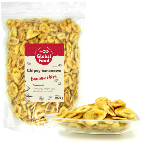 CHIPSY BANANOWE BANANY SUSZONE 1kg