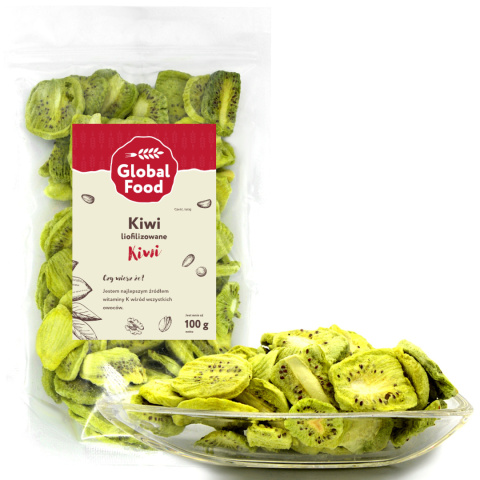 KIWI LIOFILIZOWANE 100G PLASTRY