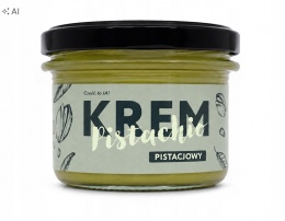 KREM PISTACJOWY 200g 50% pistacji BEZ OLEJU PALMOWEGO