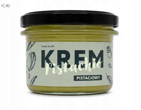 KREM PISTACJOWY 200g 50% pistacji BEZ OLEJU PALMOWEGO