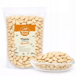 MIGDAŁY BLANSZOWANE 1kg (1000g) NATURALNE BEZ SKÓRKI