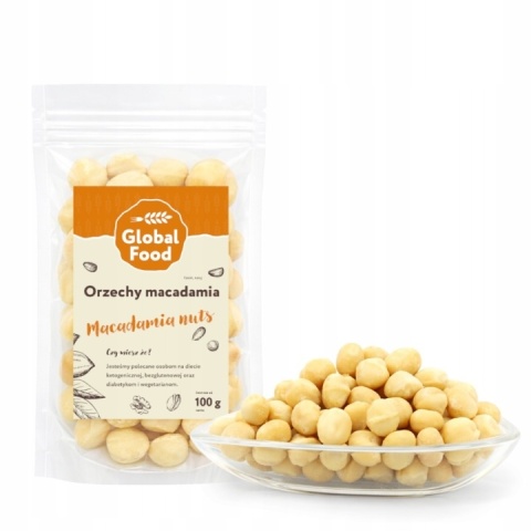 ORZECHY MAKADAMIA 100g NATURALNE ORZECH MACADAMIA
