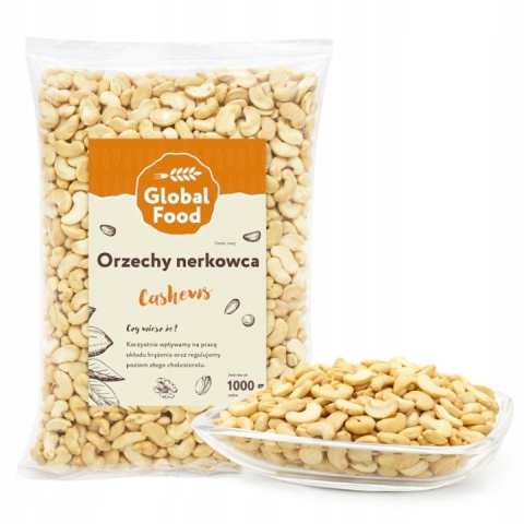 ORZECHY NERKOWCA 1kg (1000g) POŁÓWKI NERKOWCE Naturalne