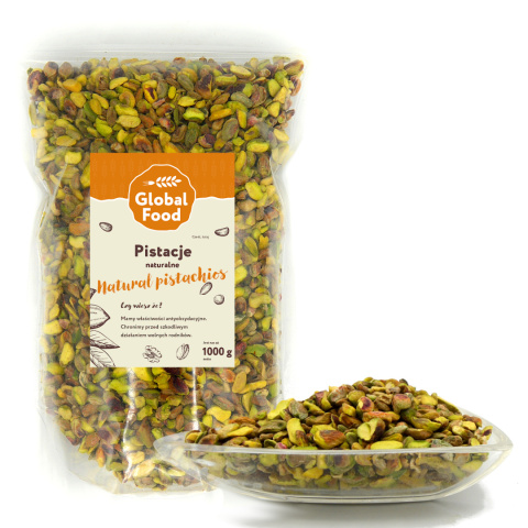 PISTACJE ŁUSKANE SUROWE NIESOLONE 1kg NATURALNE