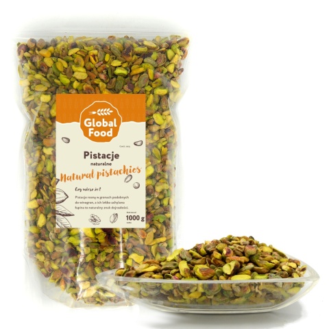 PISTACJE NATURALNE CAŁE SUROWE ŁUSKANE NIESOLONE 1kg (1000g)