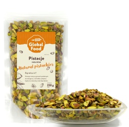 PISTACJE NATURALNE CAŁE SUROWE ŁUSKANE NIESOLONE 250g (0,25 kg)