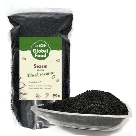 SEZAM CZARNY 500g (0,5 kg) ZIARNO SEZAM CZARNY 500g (0,5 kg) ZIARNO