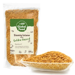 SIEMIĘ LNIANE ZŁOTE ZIARNO 500g (0,5 kg) LEN ZŁOTY NATURALNY