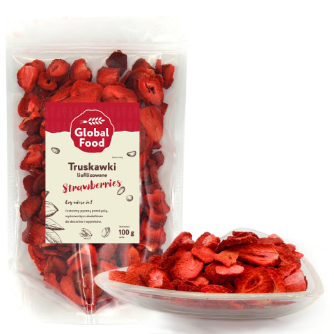 TRUSKAWKI LIOFILIZOWANE 100g PLASTRY