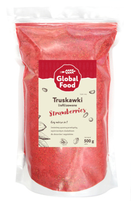 TRUSKAWKI LIOFILIZOWANE PYŁEK PROSZEK 500g