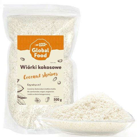 WIÓRKI KOKOSOWE MEDIUM 500g