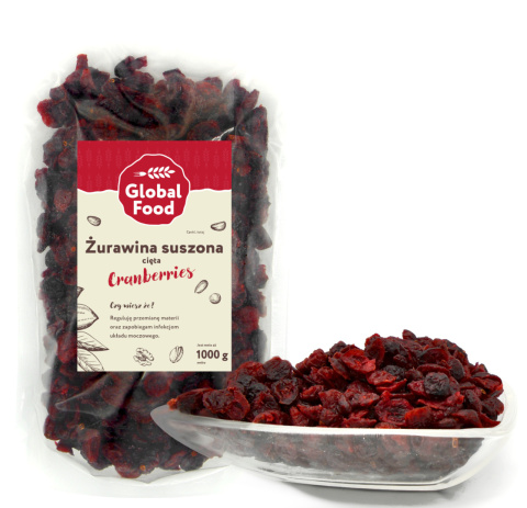 ŻURAWINA SUSZONA CIĘTA 1kg